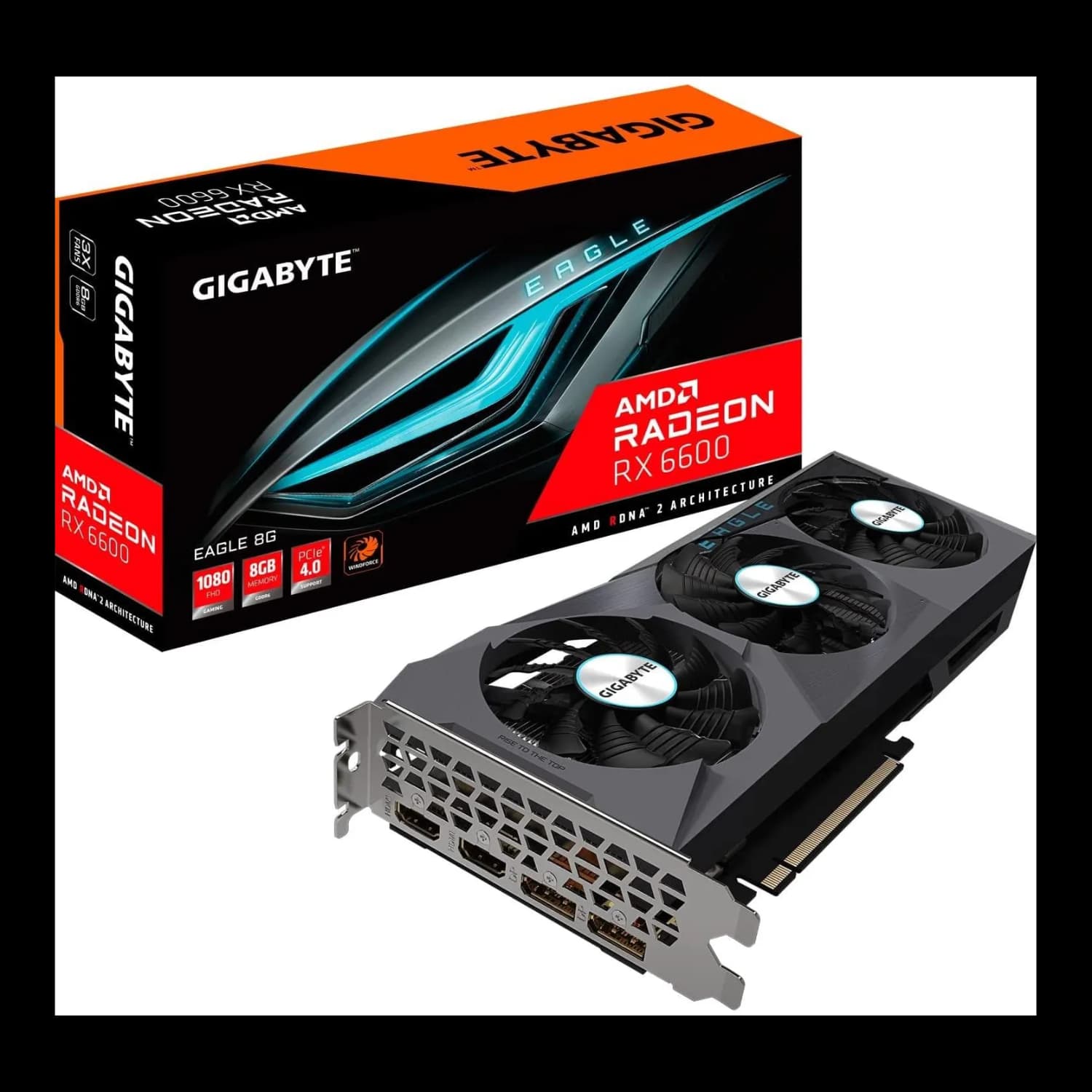 Placa de vídeo AMD Radeon RX 6600 8GB